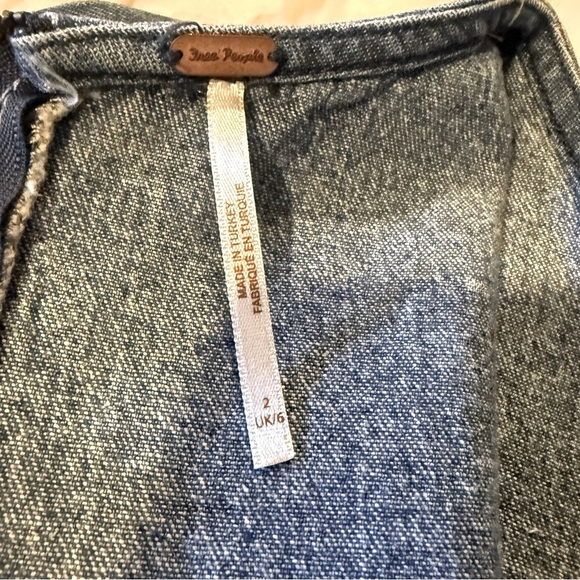 Free People Denim Mini Dress - NWOT, Size S - Picture 5 of 13